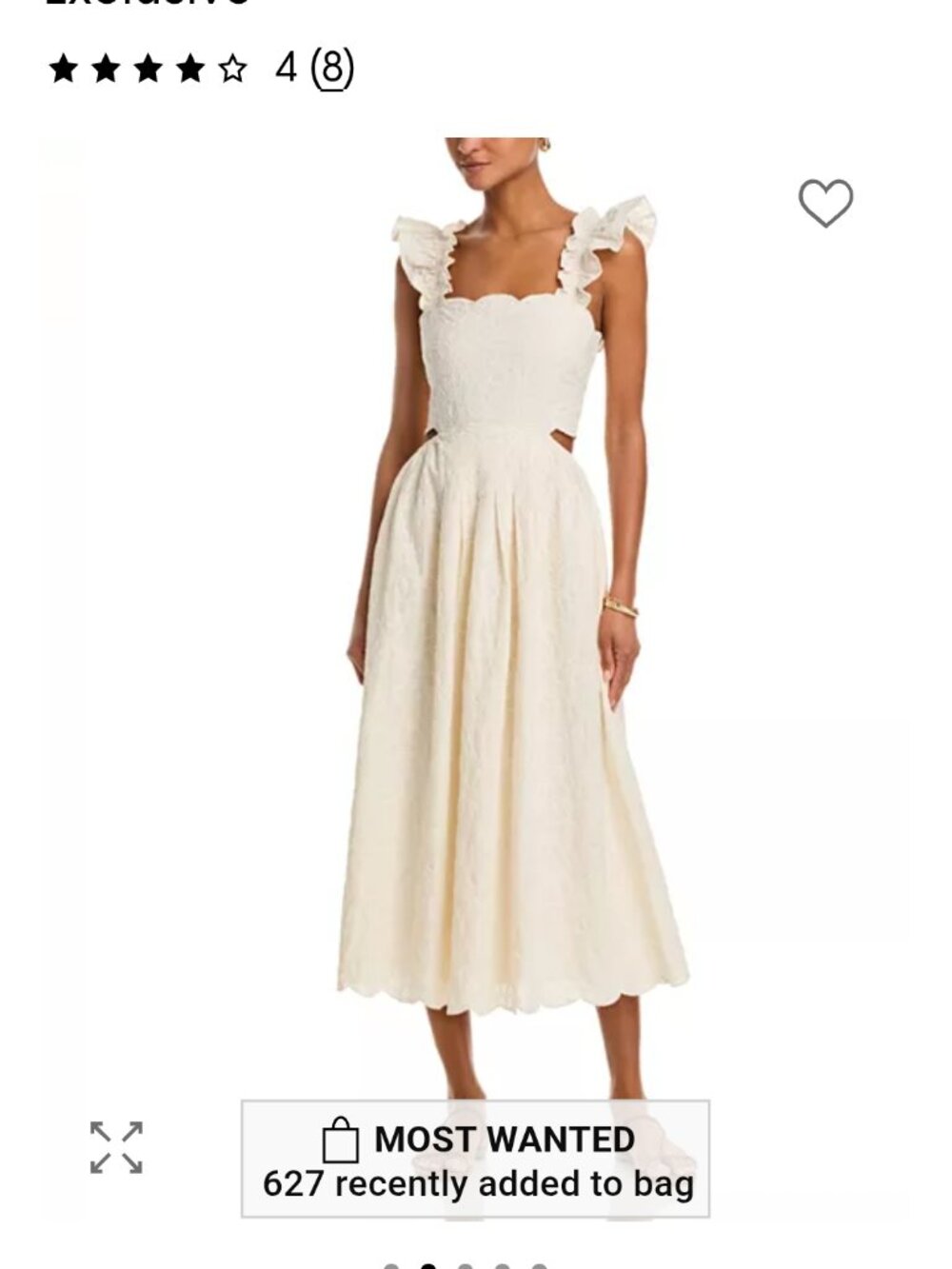 Aqua scalloped dress